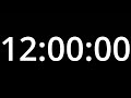 12 HOUR  TIMER - No Sound - Full HD 1080p - COUNTDOWN
