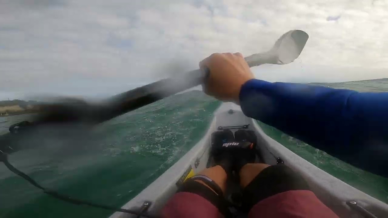 Choppy sea - V7 Epic surf ski