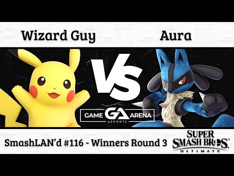 SmashLAN'd 116: Wizard Guy (Pikachu, Min Min) vs. Aura (Lucario) - Winners Round 3
