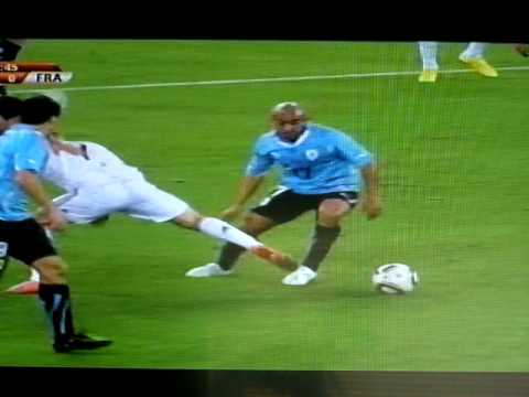 Ribery Yellow Card Uruguay France 2010
