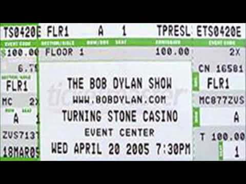 Bob Dylan 2005 US Spring Tour – Verona NY, USA 20th April 2005