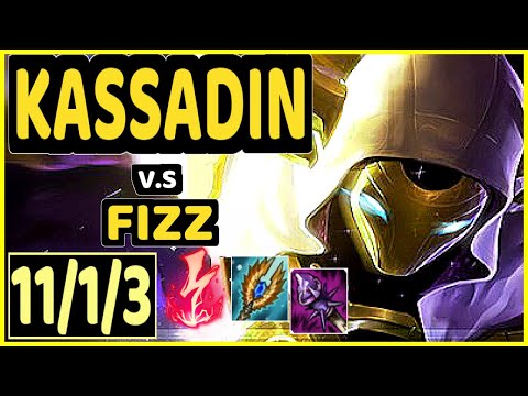 MAGIFELIX (KASSADIN) vs FIZZ - 11/1/3 KDA MID CHALLENGER GAMEPLAY - EUW
