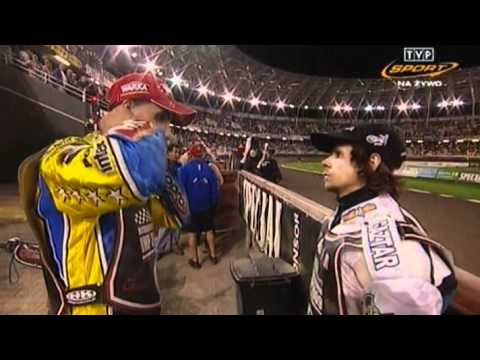 Finał IMP 2009 - Janusz Kołodziej w parku maszyn