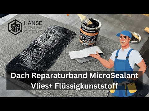 DachReparaturband MicroSealant® Vlies+ Verarbeitung - Dach reparieren Premium Lösung für DIY & Profi