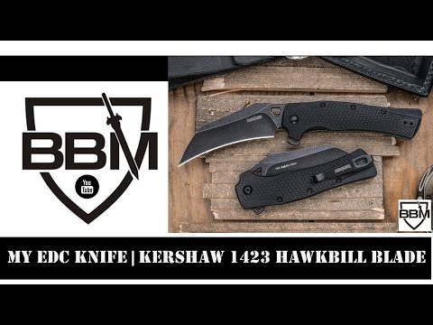 My EDC Knife | KERSHAW 1423 Hawkbill Blade 