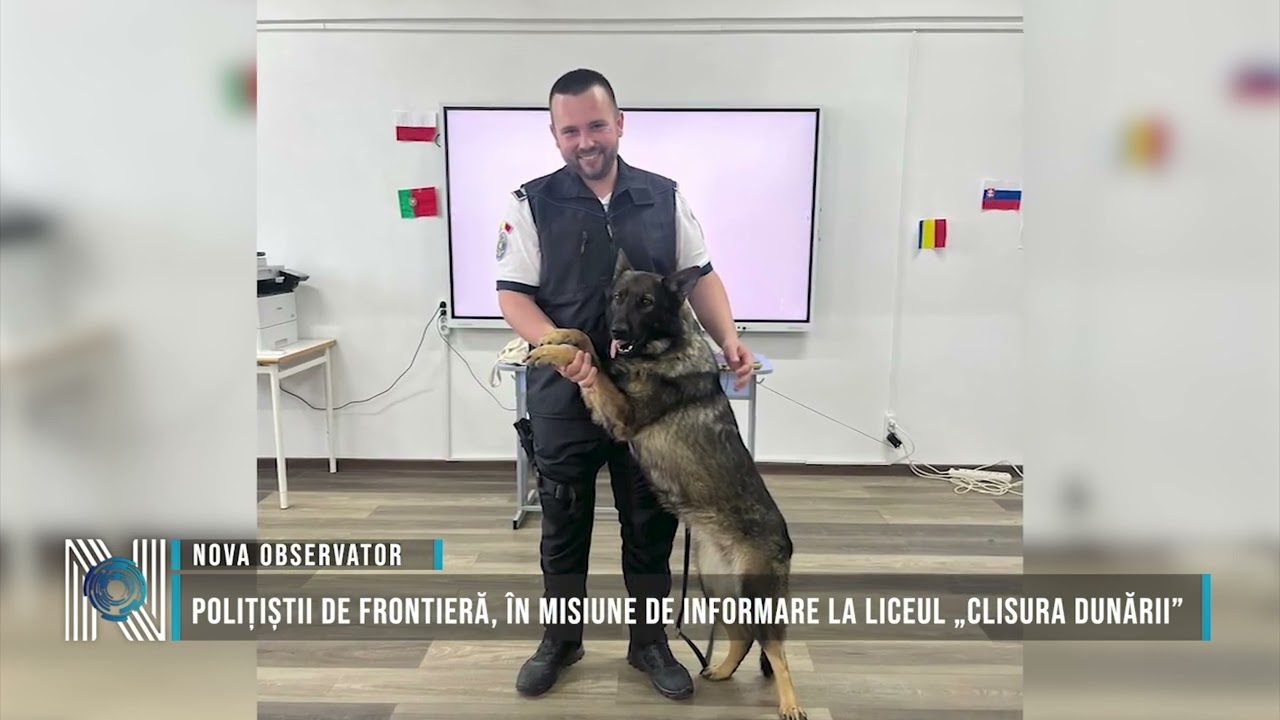 Polițiștii de frontieră, în misiune de informare la Liceul „Clisura Dunării”