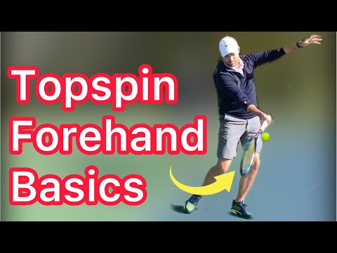 Basic Topspin Forehand For Beginners (Easy Tennis Technique)
