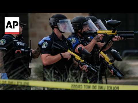 Scene after ICE agent shoots and wounds man in Austin, Texas