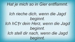 Subway To Sally - Die Jagd Beginnt Lyrics