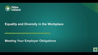 Equality and Diversity in the Workplace