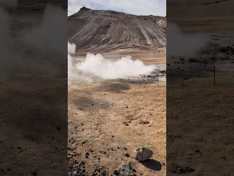 Geothermal sulfur pits in Iceland