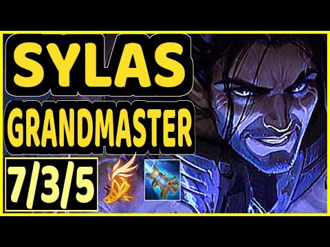 T1 FAKER (SYLAS) - 7/3/5 KDA GAMEPLAY - KR Ranked GRANDMASTER