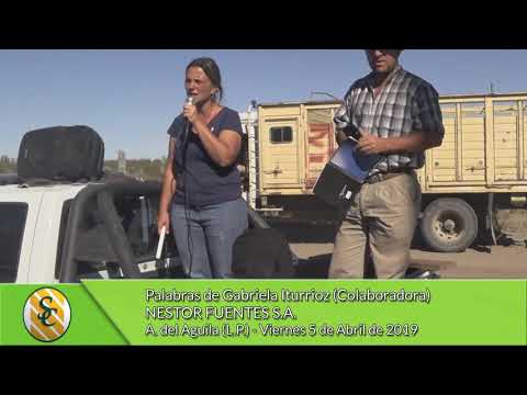 05-04-19 - Palabras de Gabriela Iturrioz - Nestor Hugo Fuentes S.A. - A. del Aguila (L.P)