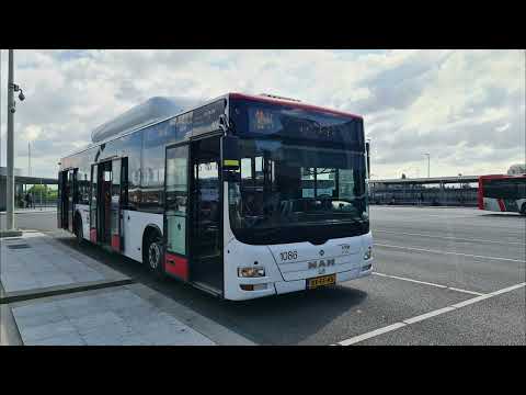 HTM lijn 20: Den Haag Centraal Station - Duinzigt - Den Haag Centraal Station | HTM 1086 | 2022