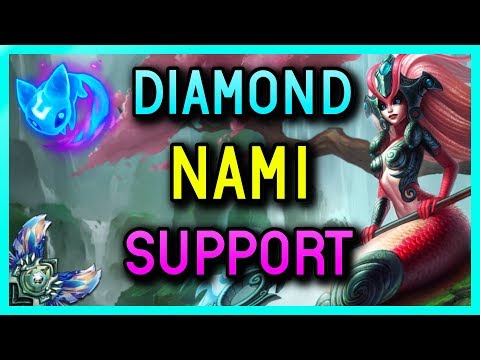 DIAMOND SUPPORT NAMI GAMEPLAY SEASON 8 - League of Legends