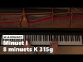 Minuet I from 8 Minuets K. 315g by W.A. Mozart