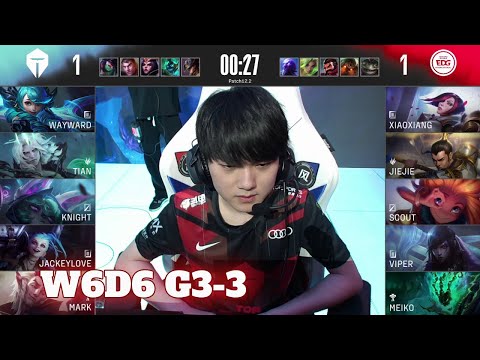 TES vs EDG - Game 3 | Week 6 Day 6 LPL Spring 2022 | Top Esports vs Edward Gaming G3
