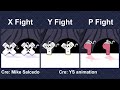 Alphabet Lore But X And Y And P Fight Comparison