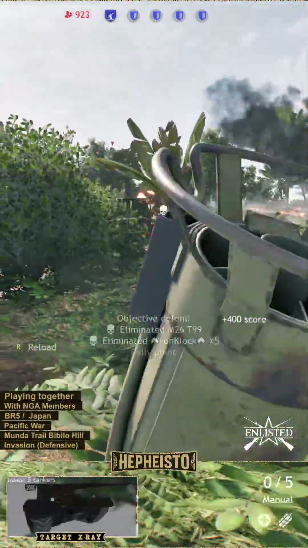 Anti Tank Gunner eliminates M26 T99 with RPzB. Ofenrohr