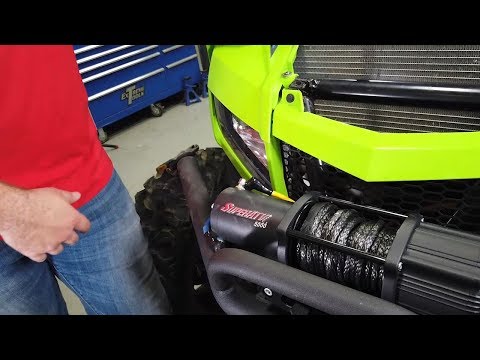 How to install winch bumper and winch on Textron Wildcat XX | SuperATV