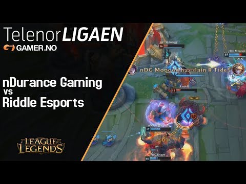 LoL: nDurance Gaming vs Riddle Esports Highlights - Finals of Telenorligaen Spring 2018