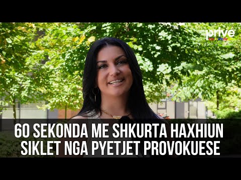 60 sekonda: Shkurta Haxhiu në siklet por përgjigjet në pyetjet provokuese