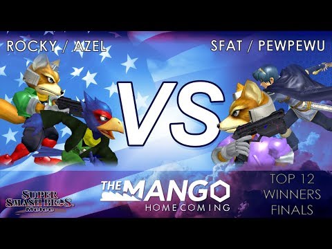 Mango Homecoming - SFAT / PewPewU (Blue)  VS Azel / Rocky (Green) - SSBM - Top 12 - Winners Final