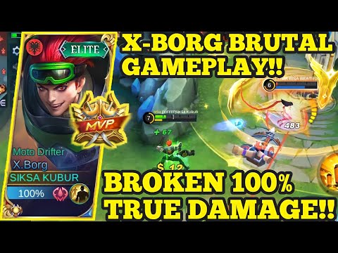 BROKEN DAMAGE & BRUTAL GAMEPLAY!! MUSUH AUTO MENIGGOY!! | BUILD X-BORG TERSAKIT 2022