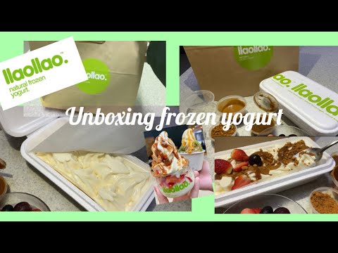 ~UNBOXING~ llao llao iogurte congelado (edição delivery)