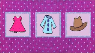 Deutsch lernen: Kleidung (game - jeu de Kim) - German Clothes Video by Andrea Thionville