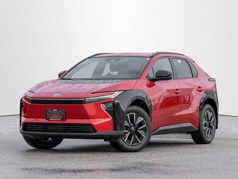 2026 Toyota bZ XLE AWD in Supersonic Red for sale at Jackson's Toyota in Barrie, ON