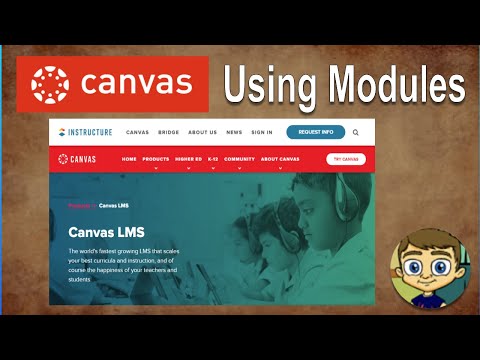 Canvas LMS Tutorial - Using Modules to Build a Course