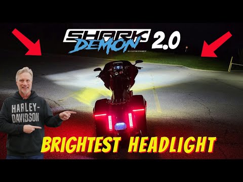 Road Glide Shark Demon 2 Performance Headlight | Custom Dynamics