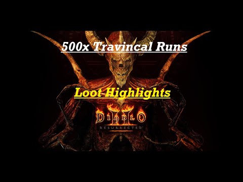 500 Travincal Runs! Diablo 2 Resurrected Loot Highlight