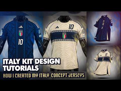 Italy Concept Football Kits | Photoshop Tutorial