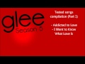 Glee - Tested songs compilation (Part 1) - Season 5 ...