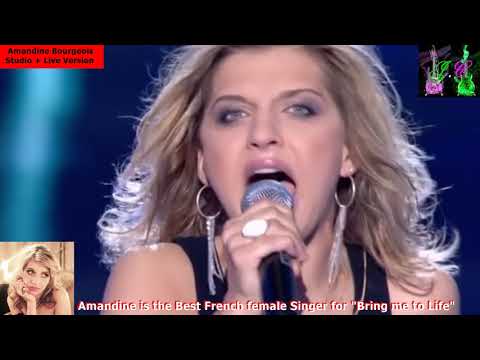 Evanescence "Bring me to life" Great Version by Amandine Bourgeois (Live + Studio)