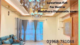2500 sft Luxurious Fully Furnished Apartment For Rent in Baridhara Diplomatic Zone , #4bedrooms ,