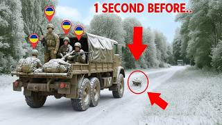 Украинский спецназ остановился после обнаружения противотанковой мины — кадры с дрона