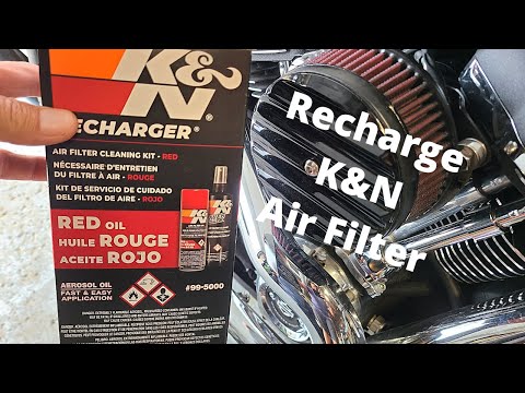 Cleaning K&N Air Filter on Harley Davidson