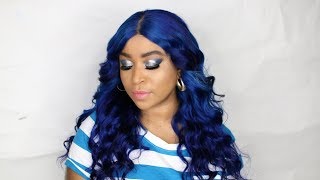 How To :  Water Color Hair Blue From 613 Start To Finish Ft Stema Hair