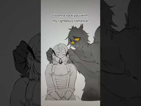 Kree tries to woo Clara! #KREE #originalcharacter #monsterlover #art #kreeandclara