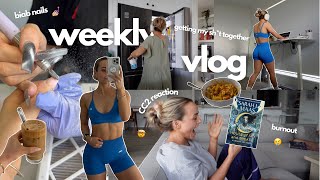 weekly vlog | getting my sh*t together | nails | crescent city 2 reaction | burnout? conagh kathleen