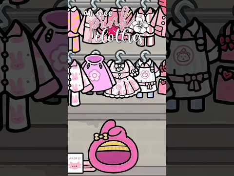 ALL FREE PINK cute clothes in toca boca FREE GIFTS