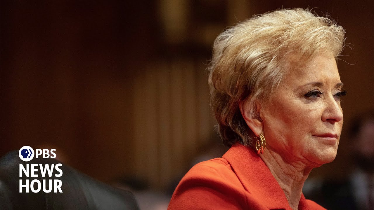 Linda McMahon pressed on Trump's planned cuts to the Department of Education