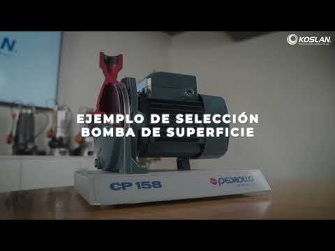 Ejemplo de selección bomba de superficie