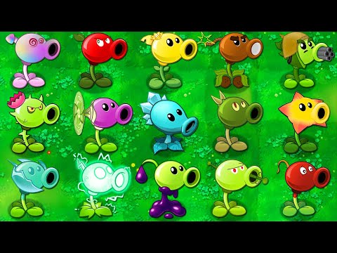 PVZ2 Mod All PEA Plants LEVEL 999999 Power-Up!