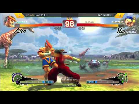 Gamerbee (Adon) vs Kazunoko (Yun) - SXSW Gaming - #USF4