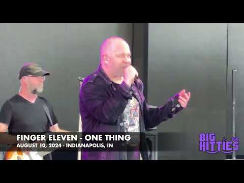 Finger Eleven performs "One Thing" in Noblesville, Indiana on August 10, 2024