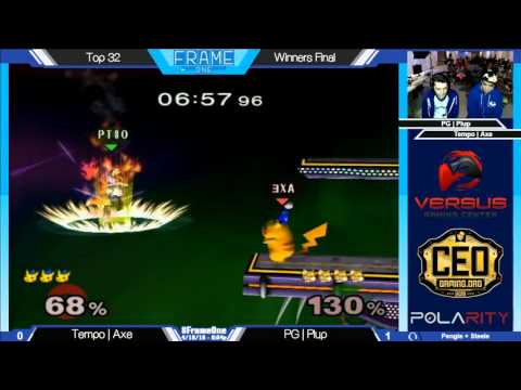 Frame One – Winners Finals: PG|Plup (Fox) vs. Tempo|Axe (Falco/Pikachu)